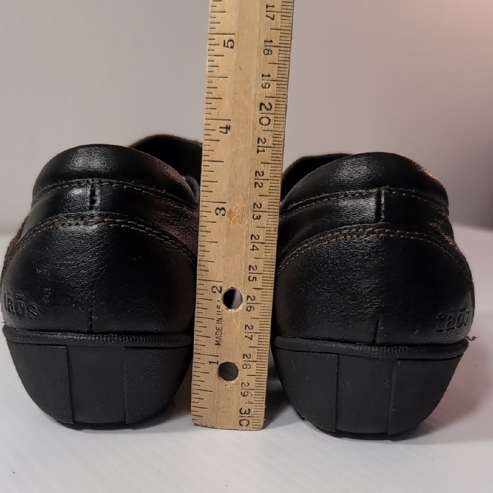 Taos Footwear Mary Jane Flats Black with Brown Strap Size 7.5 - Picture 5 of 9